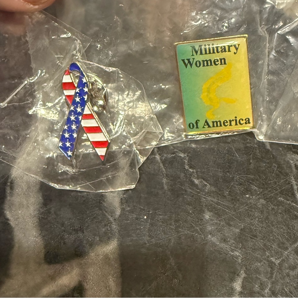 Military Women of America and flag pins
